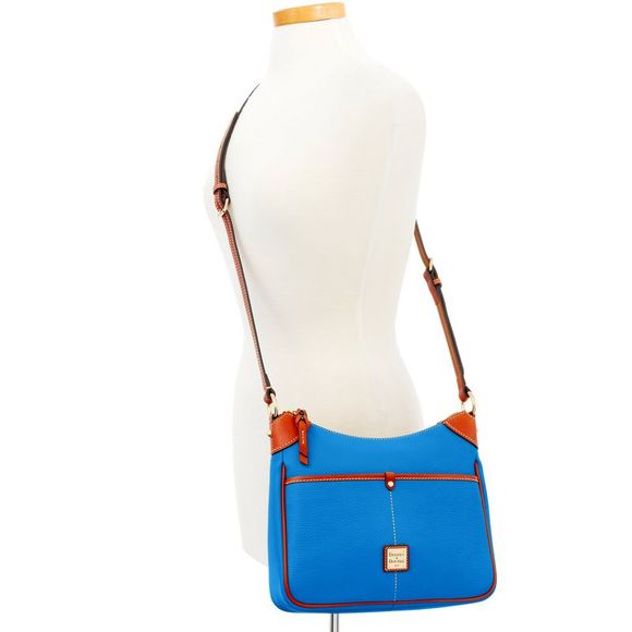 Dooney & Bourke Pebble Grain Kimberly Shoulder Bag - French Blue - Picture 4 of 4